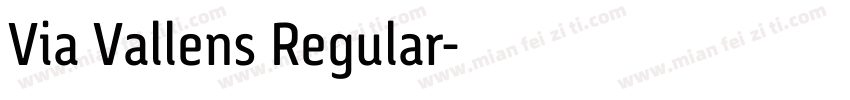 Via Vallens Regular字体转换